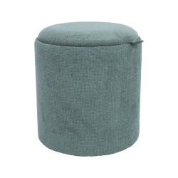 Ottoman  table HIRO D34,5xH37cm, green, with storage and tray