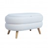 Ottoman  table HANA 87x48,5xH46cm, white, with storage