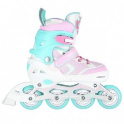 NA14198 WHITE-TURQUOISE SIZE L(39-42)  IN-LINE SKATES NILS EXTREME