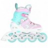 NA14198 WHITE-TURQUOISE SIZE L(39-42)  IN-LINE SKATES NILS EXTREME