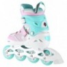 NA14198 WHITE-TURQUOISE SIZE L(39-42)  IN-LINE SKATES NILS EXTREME