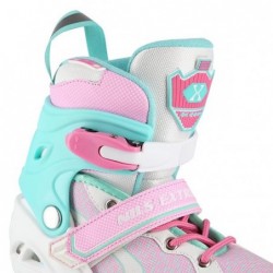 NA14198 WHITE-TURQUOISE SIZE L(39-42)  IN-LINE SKATES NILS EXTREME