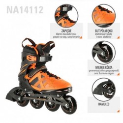 NA14112 BLACK-ORANGE SIZE 41 IN-LINE SKATES NILS EXTREME