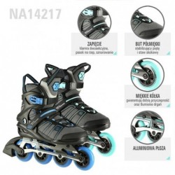 NA14217 BLACK-BLUE SIZE 38 IN-LINE SKATES NILS EXTREME