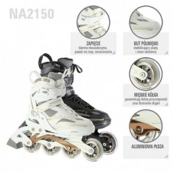 NA2150 WHITE SIZE 39 INLINE SKATES NILS EXTREME