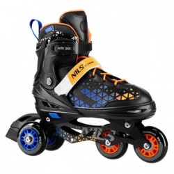 NH18190A IN-LINE SKATES/HOCKEY ICE SKATES SET 2IN1 BRAVE BLUE SIZE S(29-33) NILS EXTREME