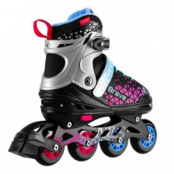 NH18190A IN-LINE SKATES/HOCKEY ICE SKATES SET 4IN1 BRAVE PINK SIZE S(29-33) NILS EXTREME