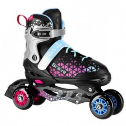 NH18190A IN-LINE SKATES/HOCKEY ICE SKATES SET 4IN1 BRAVE PINK SIZE S(29-33) NILS EXTREME