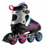 NH18190A IN-LINE SKATES/HOCKEY ICE SKATES SET 4IN1 BRAVE PINK SIZE M(34-38) NILS EXTREME