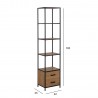 Shelf SEAFORD 42x35xH185cm, natural