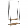 Clothes rack SEAFORD 77x37xH165cm, oak