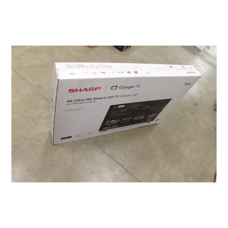 Sharp 50GL4260E 50" (126cm) Smart TV Google TV Ultra HD DAMAGED PACKAGING