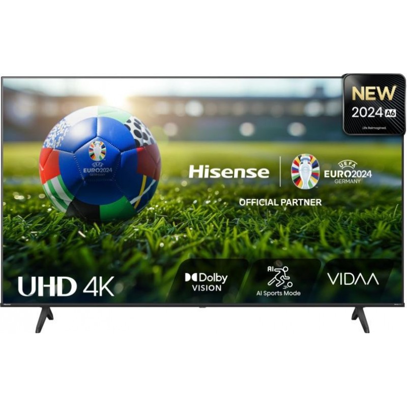 Hisense UHD Smart TV 43A6N 43" Smart TV VIDAA OS UHD Black