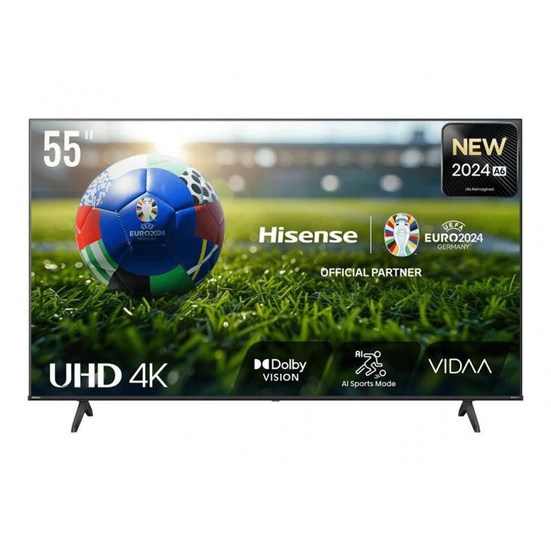 Hisense UHD Smart TV 55A6N 55" Smart TV VIDAA OS UHD Black