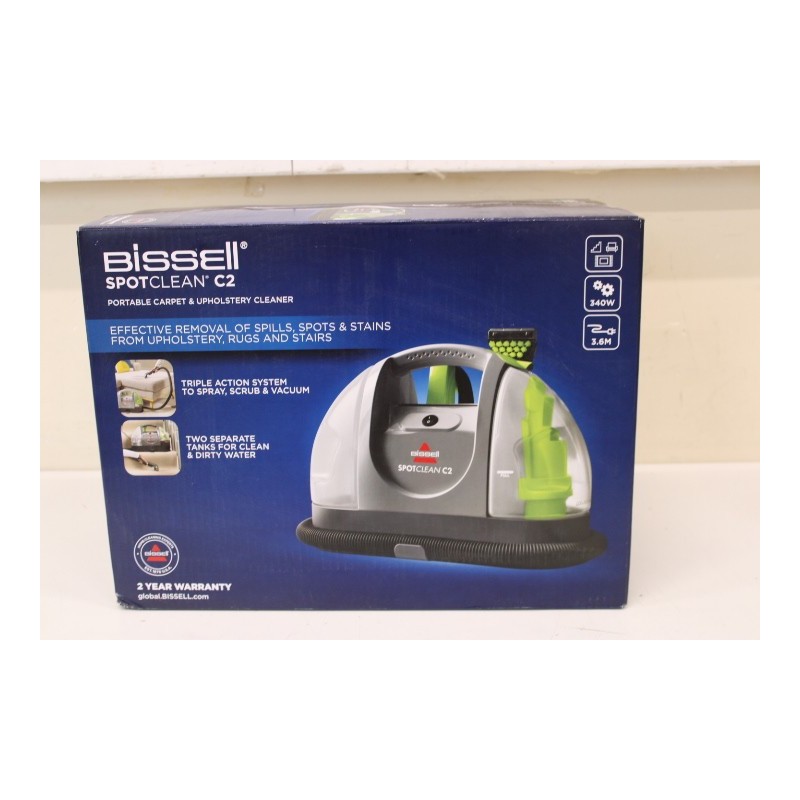 SALE OUT. Bissell SPOTCLEAN C2 Portable Carpet & Upholstery Cleaner, Titanium, Silver Gray&Cha Cha Lime Bissell |