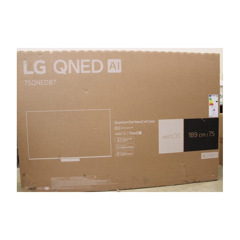 LG QNED AI QNED87 4K TV 75QNED87T3B 75 Smart TV webOS24 UHD DAMAGED PACKAGING