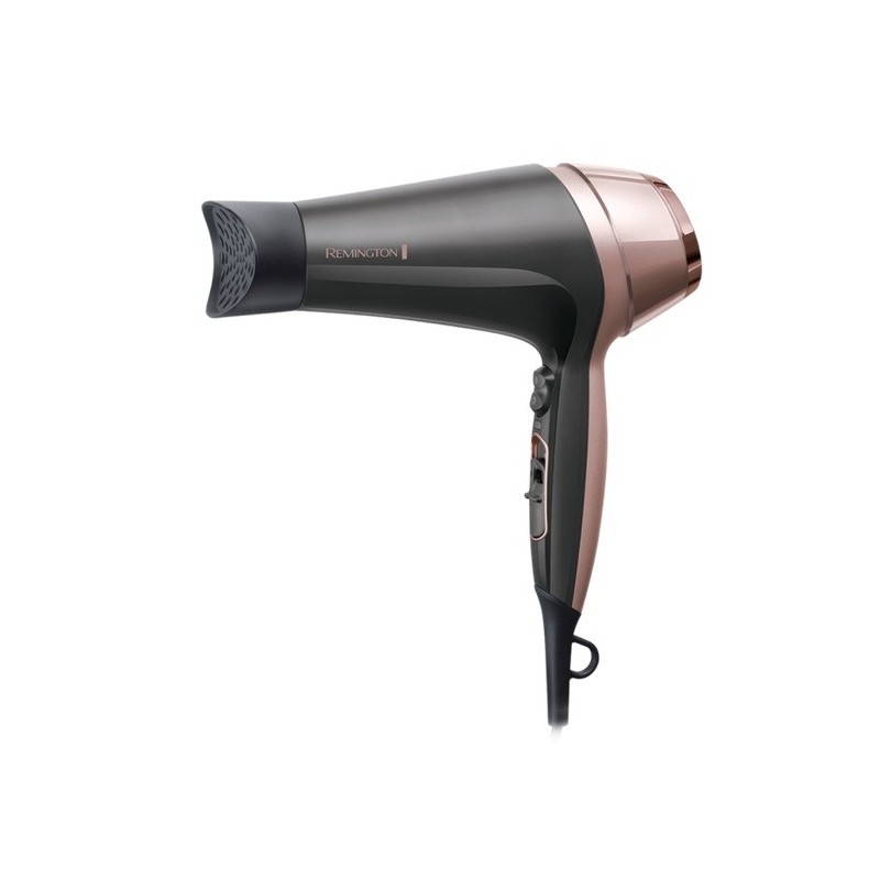 Remington D5706 Curl & Straight Confidence Ionic Hair Dryer, Grey/Pink Remington