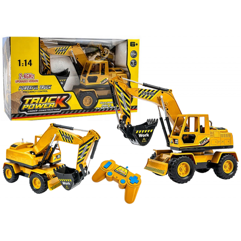 Remote Controlled Excavator Bulldozer Remote Control R/C 2in1 For Children