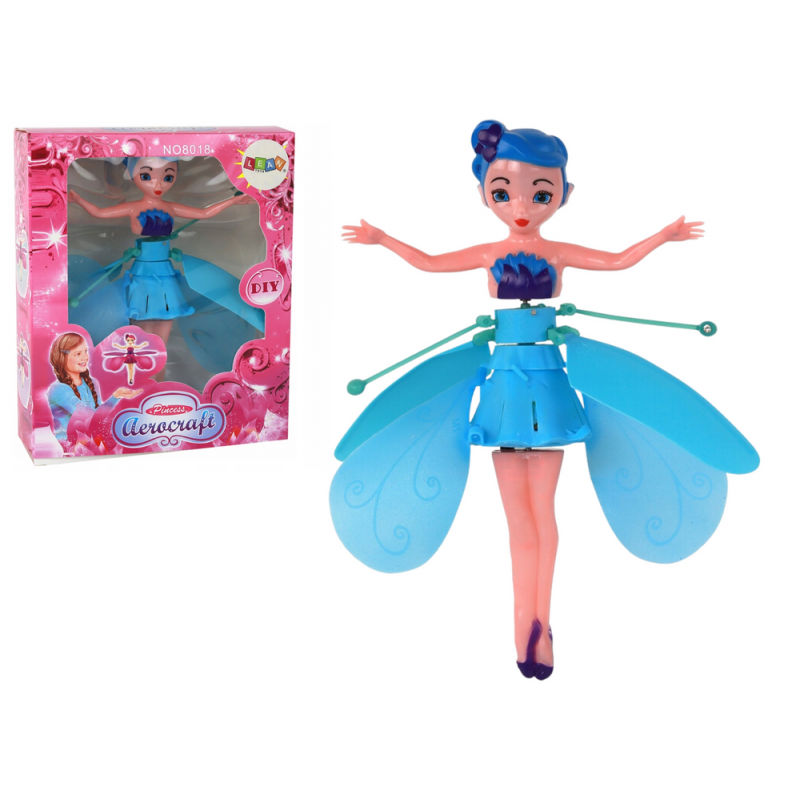 Hand Controlled Magic Blue Fairy Flying Doll