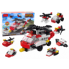 Construction Blocks Helicopter 6in1 DIY Set Vehicles 117 pcs.