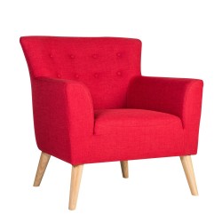 Кресло MOVIE 83x76xH83см, обивка  ткань, цвет  красный