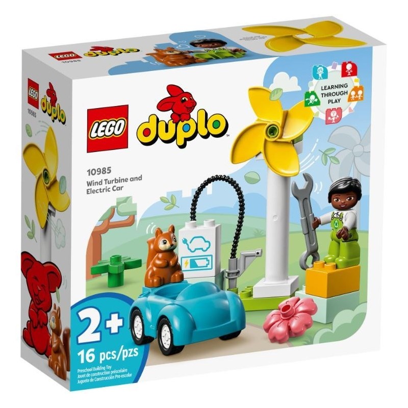 LEGO DUPLO 10985 WIND TURBINE AND ELECTRIC CAR