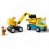 LEGO CITY 60391 CONSTRUCTION TRUCKS AND WRECKING BALL CRANE