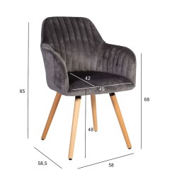 Chair ARIEL grey