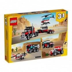 LEGO CREATOR 3 IN 1 31146 FLATBED TRUCK WITH HELICOPTER