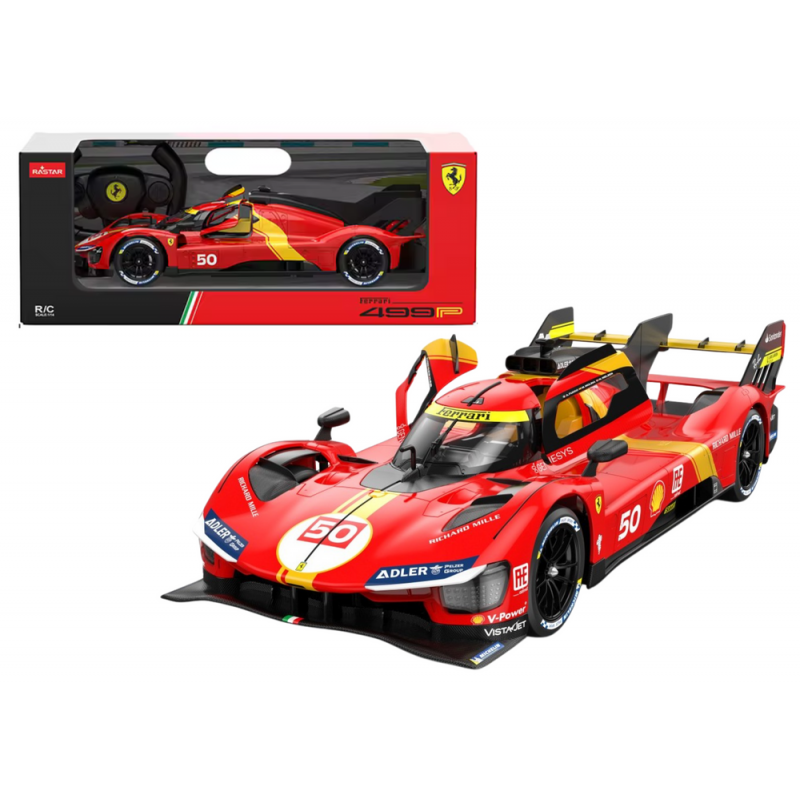 Car R/C 1:24 Remote Controlled Sports Ferrari 499P Red