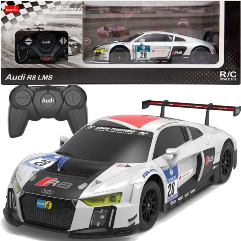 Car R/C 1:24 Remote Controlled Sports AUDI R8 LMS White