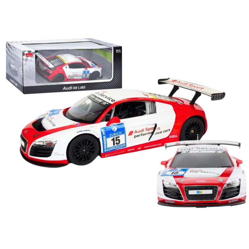 Car R/C 1:24 Remote Controlled Sports AUDI R8 LMS White