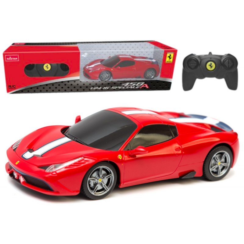 RC Sports Car 1:24 Remote Controlled Ferrari 458 Speciale Red