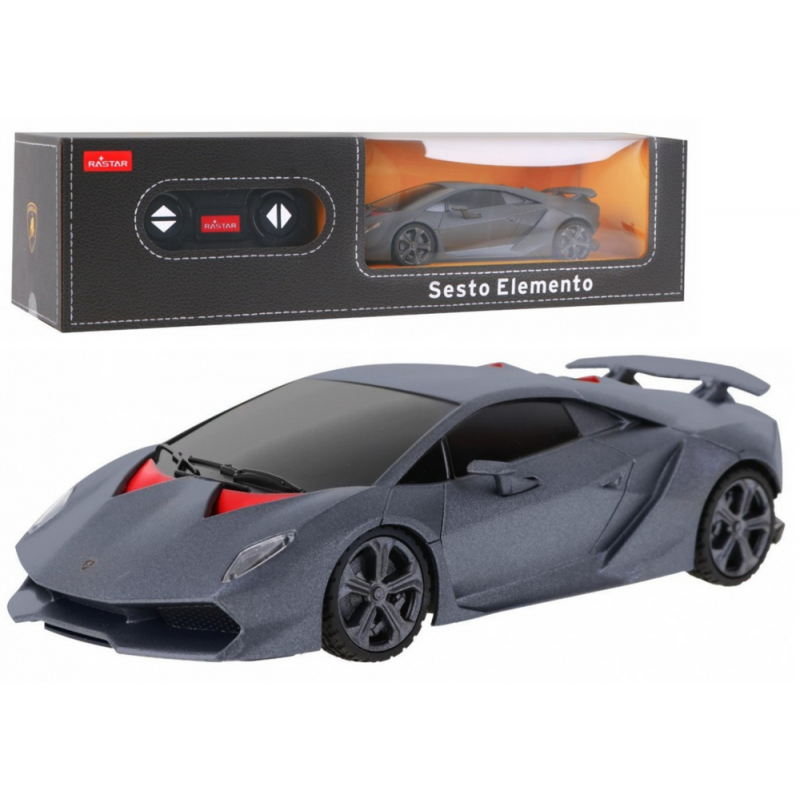 RC Sports Car 1:24 Remote Controlled Lamborghini Sesto Elemento Gray