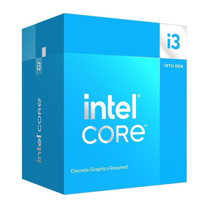 CPU INTEL Desktop Core i3 i3-14100F Raptor Lake 3500 MHz Cores 4 12MB Socket LGA1700 58 Watts BOX BX8071514100FSRMX2