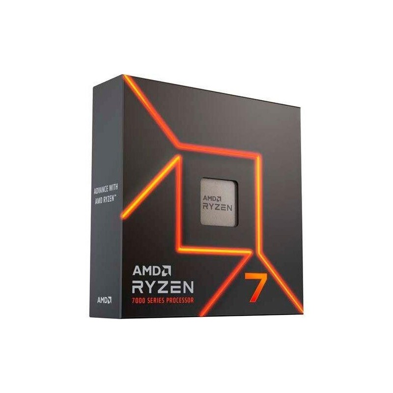 CPU AMD Desktop Ryzen 7 R7-7700X 4500 MHz Cores 8 32MB Socket SAM5 105 Watts GPU Radeon BOX 100-100000591WOF