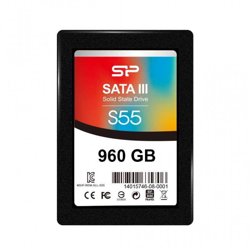 Silicon Power Slim S55 960 GB SSD form factor 2.5" Solid-state drive interface Serial ATA III