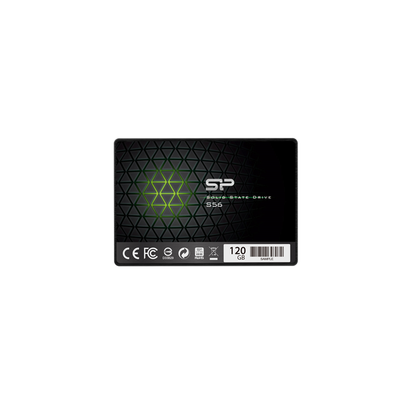 Silicon Power S56 120 GB SSD form factor 2.5" Solid-state drive interface SATA Read speed 460 MB/s Write