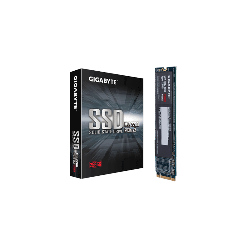 Gigabyte GP-GSM2NE8256GNTD 256 GB Solid-state drive interface M.2 NVME Read speed 1200 MB/s Write speed 800