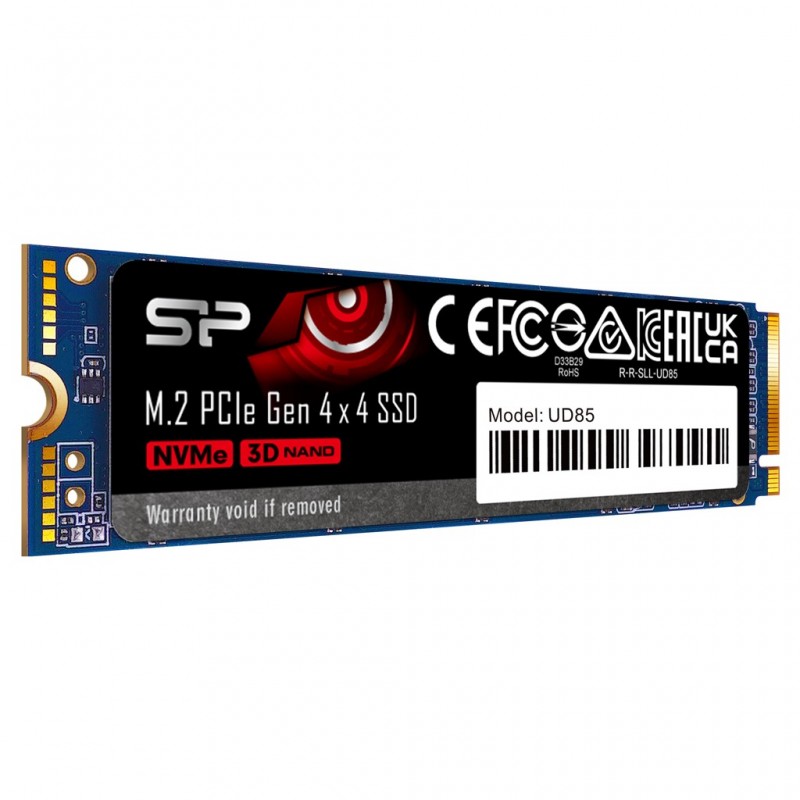 Silicon Power SSD UD85 1000 GB SSD form factor M.2 2280 Solid-state drive interface PCIe Gen4x4 Read speed