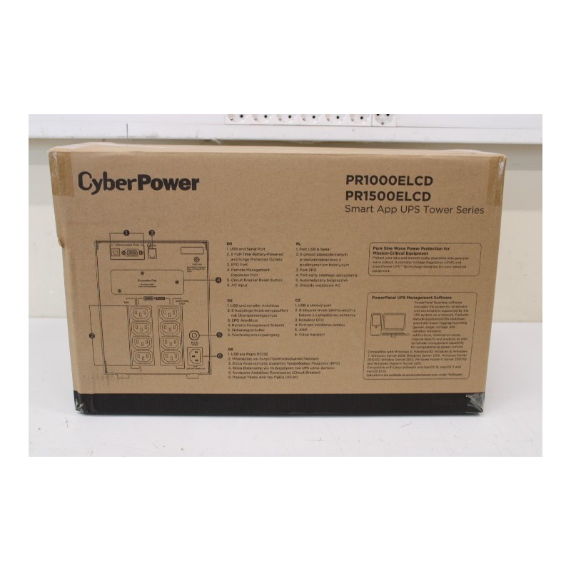 SALE OUT.CyberPower PR1500ELCD Smart App UPS Systems CyberPower Smart App UPS Systems PR1500ELCD 1500 VA 1350 W DAMAGED