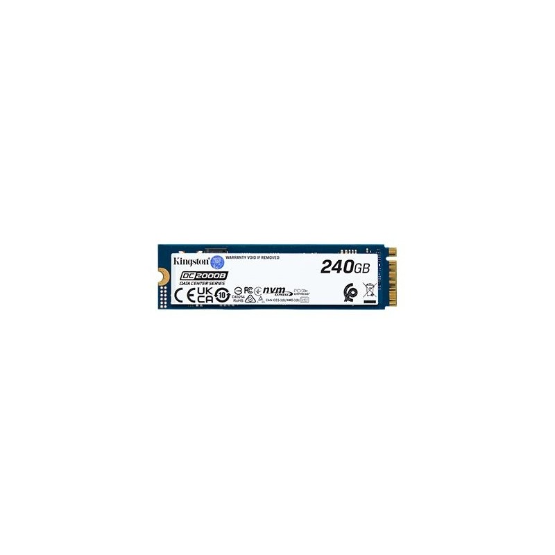 Kingston SSD DC2000B 240 GB SSD form factor M.2 2280 Solid-state drive interface PCIe NVMe Gen 4.0 (x4) Read