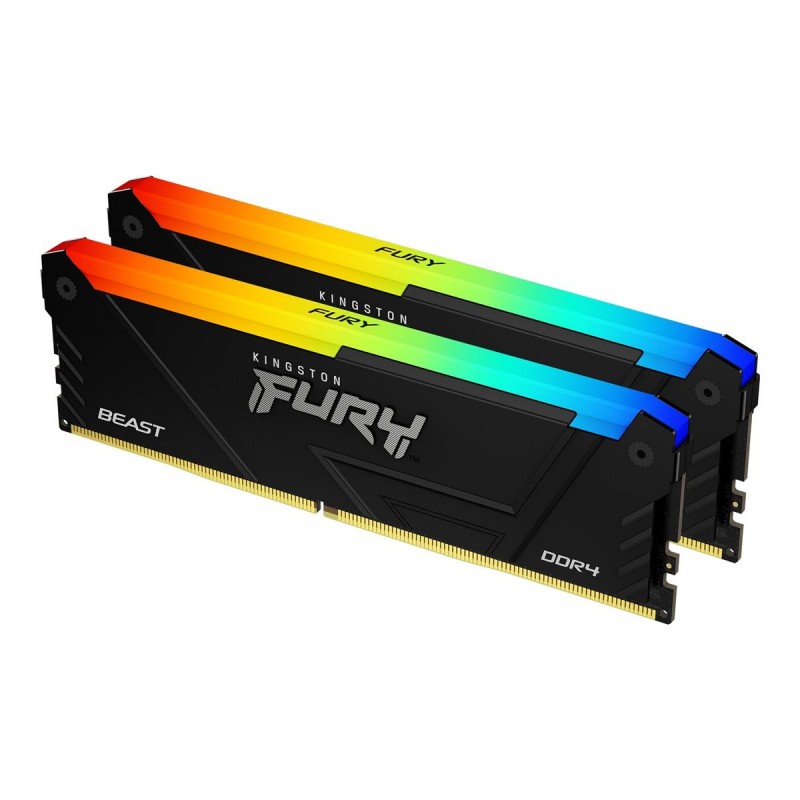 Kingston KF426C16BB2AK2/16 16GB 2666MT/s DDR4 CL16 DIMM (Kit of 2) FURY Beast RGB Kingston