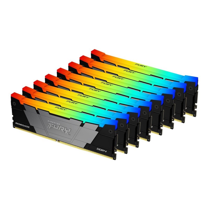 Kingston KF432C16RB2AK8/256 256GB 3200MT/s DDR4 CL16 DIMM (Kit of 8) FURY Renegade RGB Kingston