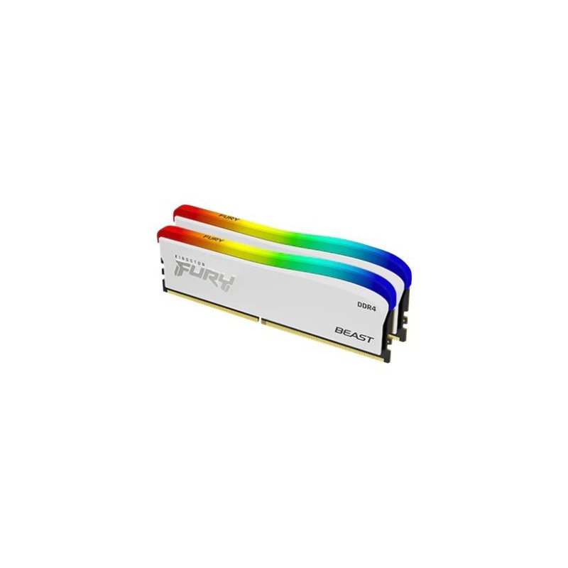 Kingston KF432C16BWAK2/16 16GB 3200MT/s DDR4 CL16 DIMM (Kit of 2) FURY Beast White RGB SE Kingston