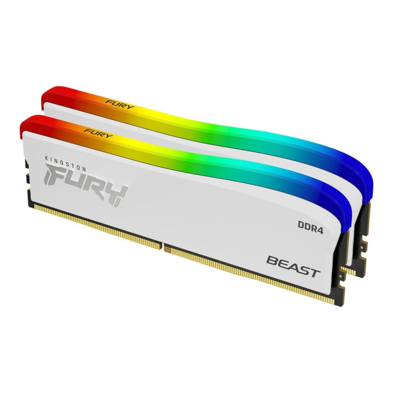 Kingston KF436C18BWAK2/32 32GB 3600MT/s DDR4 CL18 DIMM (Kit of 2) FURY Beast White RGB SE Kingston