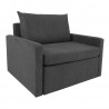 Armchair bed COLOGNE dark grey