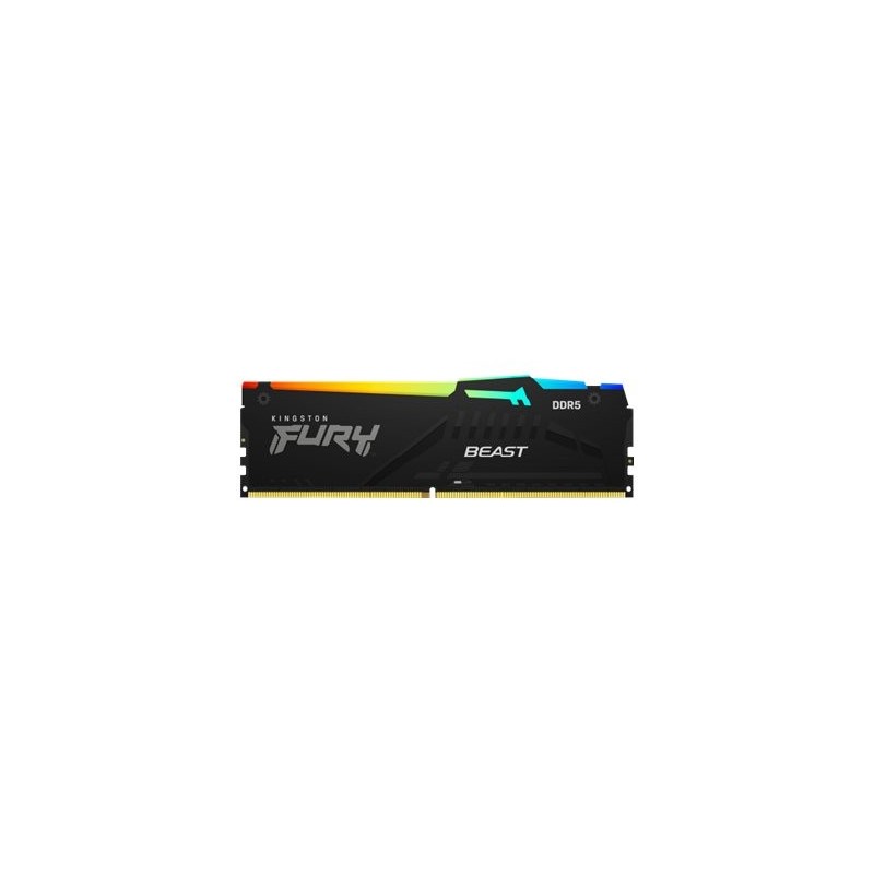 Kingston KF560C40BBAK4-64 64GB 6000MT/s DDR5 CL40 DIMM (Kit of 4) FURY Beast RGB XMP Kingston