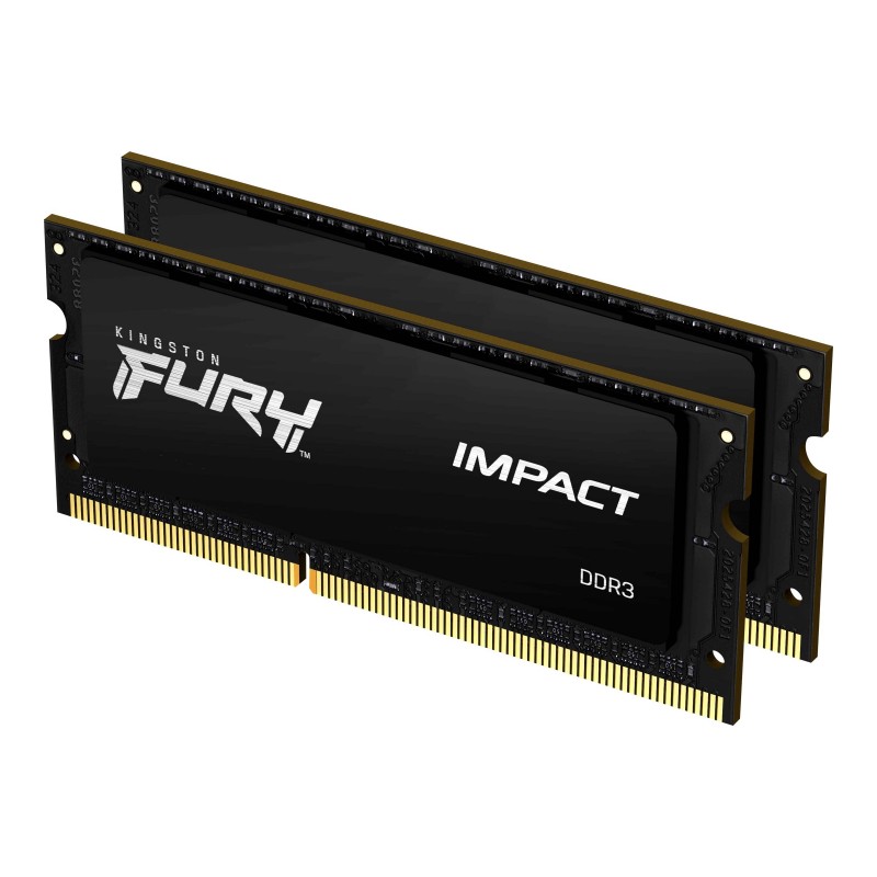 Kingston KF318LS11IBK2/16 16GB 1866MHz DDR3Lu00a0CL11u00a0SODIMMu00a0(Kit of 2)u00a01.35Vu00a0FURYu00a0Impact Kingston