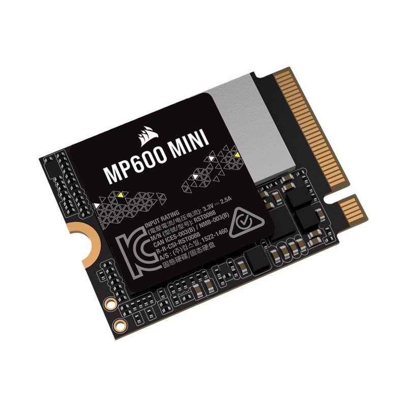 Corsair MP600 MINI 1000 GB SSD form factor M.2 2230 Solid-state drive interface PCIe Gen4x4 Read speed 7000 MB/s